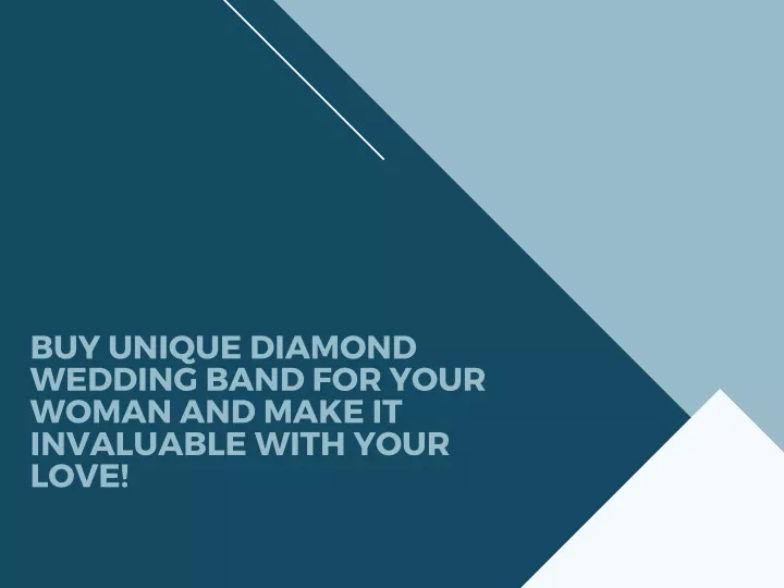 buy unique diamond wedding band for your woman