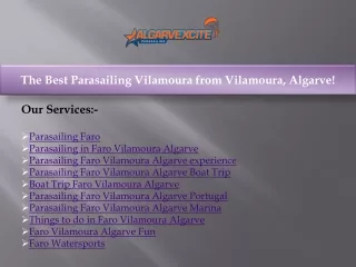 the best parasailing vilamoura from vilamoura