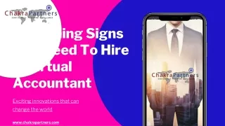 Few Warning Signs You Need To Hire a Virtual Accountant