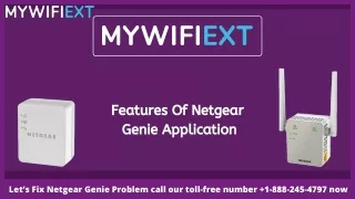Features of Netgear Genie Application
