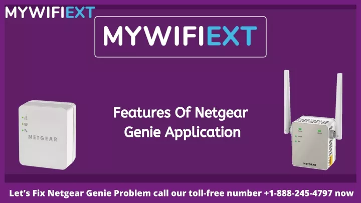 features of netgear genie application