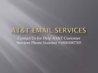 ATT EMAIL SERVICES