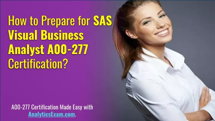 how to prepare for sas visual business analyst