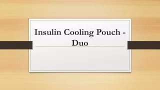 Buy insulin cool pouch online from Arkray