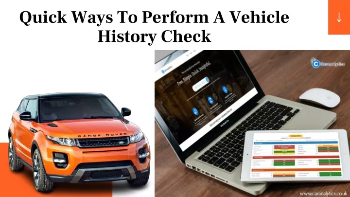 quick ways to perform a vehicle history check