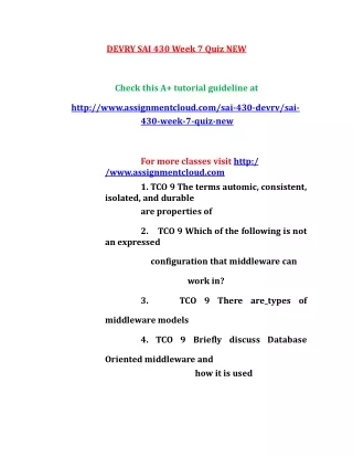 devry sai 430 week 7 quiz new