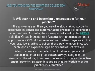are you avoiding these patient collection mistakes