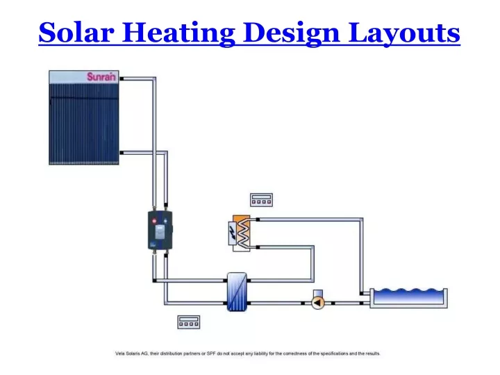 solar heating design layouts