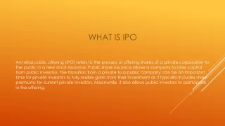 what is ipo