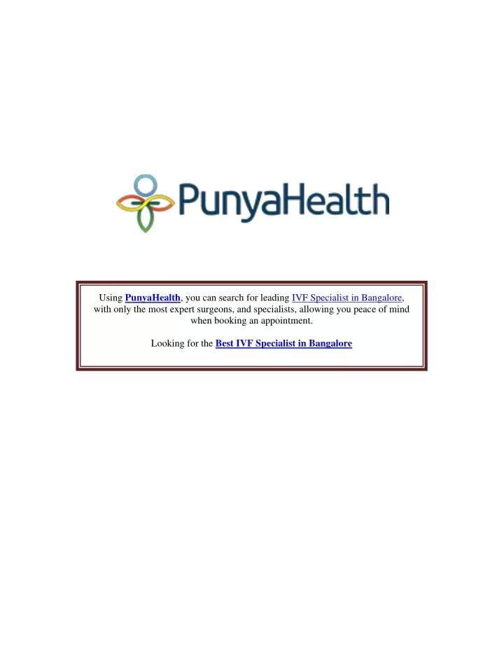 using punyahealth you can search for leading