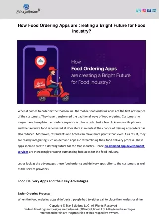 how food ordering apps are creating a bright