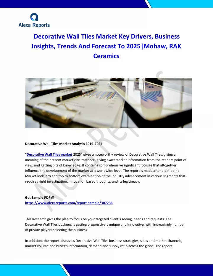 decorative wall tiles market key drivers business