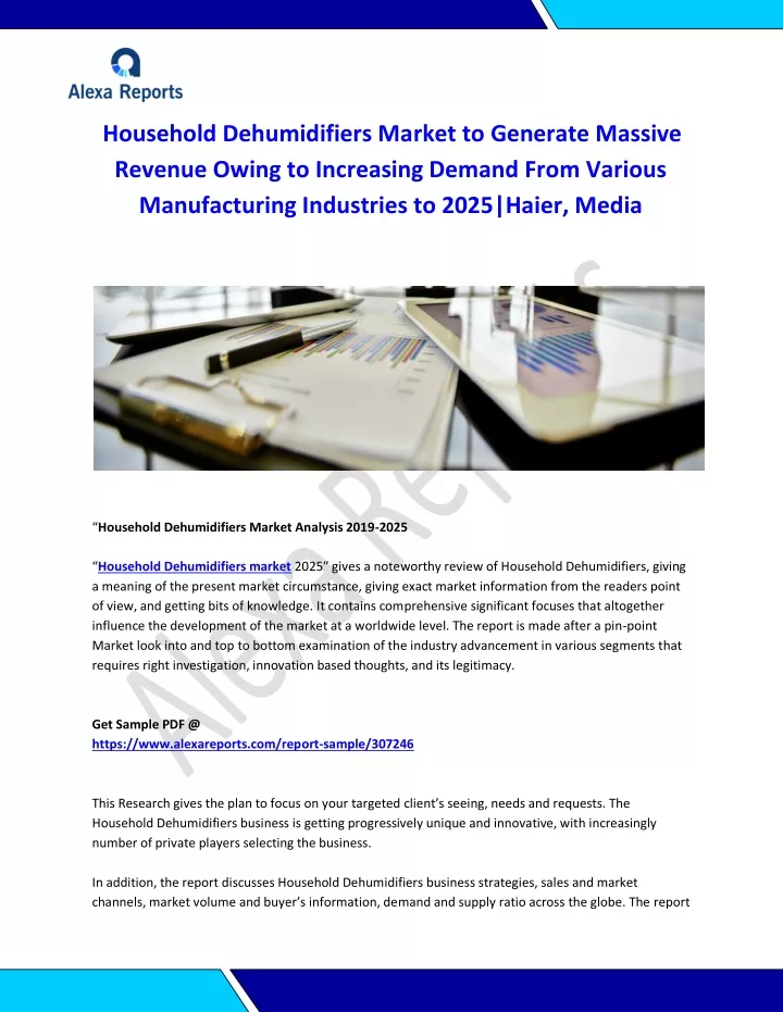 household dehumidifiers market to generate