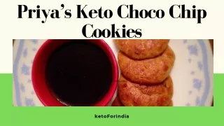 Priya’s Keto Choco Chip Cookies|KetoForIndia