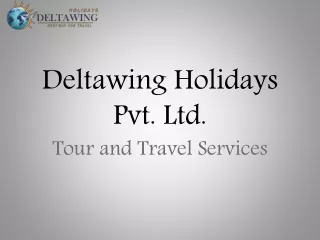 Tour and Travel Services | Deltawing Holidays Pvt. Ltd.