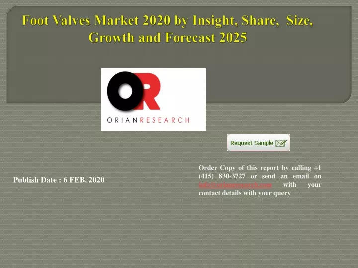 foot valves market 2020 by insight share size growth and forecast 2025