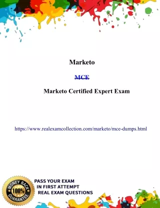 Valid Marketo MCE Exam Dumps - Latest MCE Questions Answers