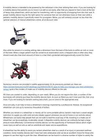 Are You Getting the Most Out of Your wheelchair purchase?