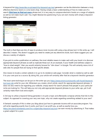 a keyword list http www bbc co uk search