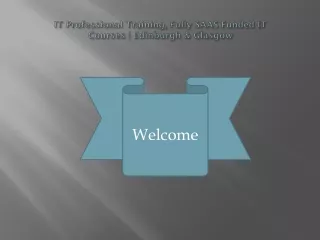 it professional training fully saas funded it courses edinburgh glasgow