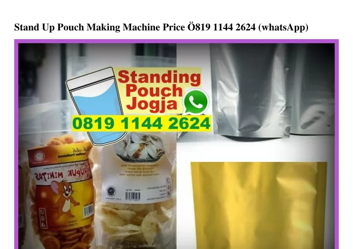 stand up pouch making machine price 819 1144 2624