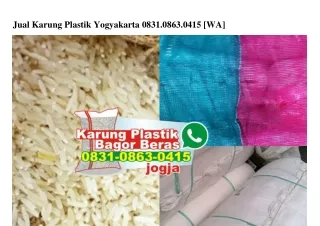 Jual Karung Plastik Yogyakarta 0831 0863 0415[wa]