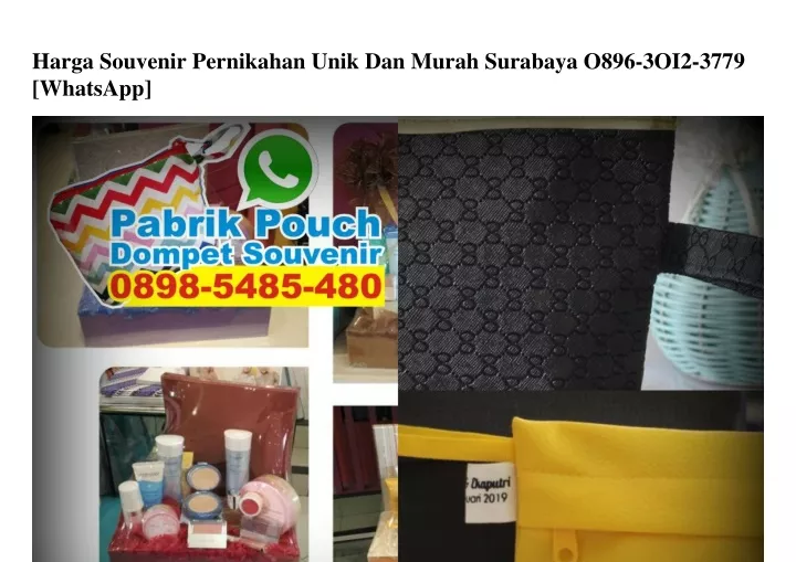 harga souvenir pernikahan unik dan murah surabaya