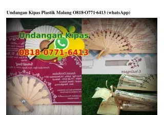 Undangan Kipas Plastik Malang 0818 0771 6413[wa]
