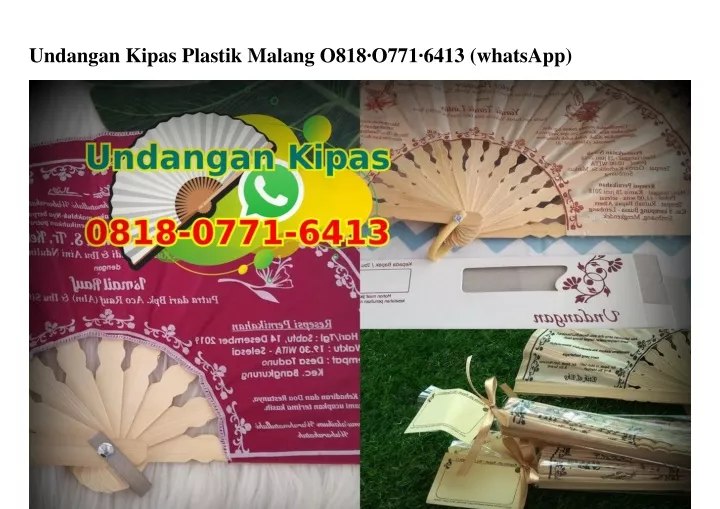 undangan kipas plastik malang o818 o771 6413