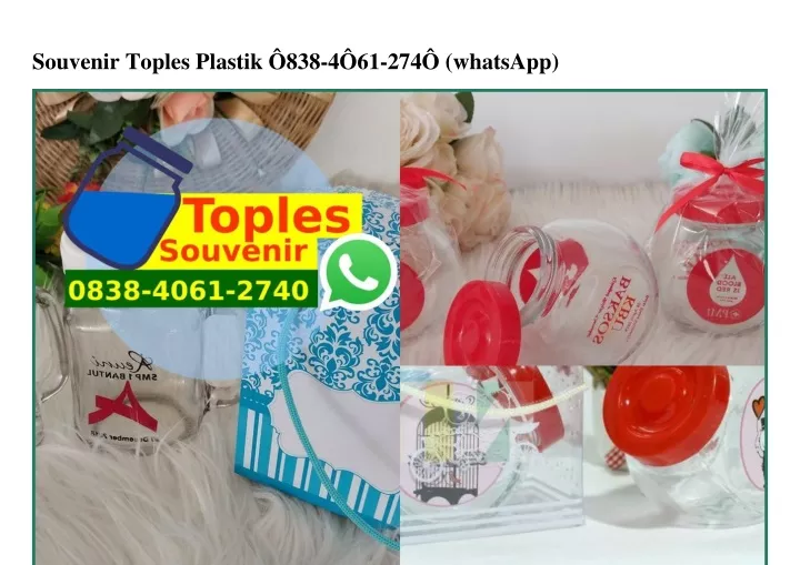souvenir toples plastik 838 4 61 274 whatsapp