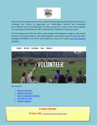 we have been hosting volunteers since 2002