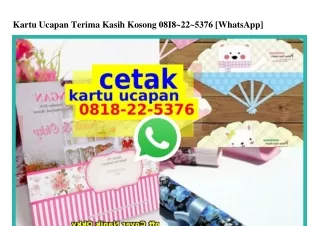 Kartu Ucapan Terima Kasih Kosong Ö818•22•5376 {WhatsApp}