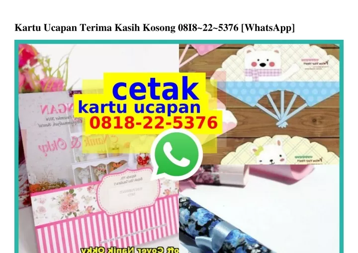 kartu ucapan terima kasih kosong 08i8 22 5376