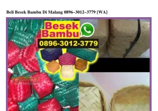 Beli Besek Bambu Di Malang O896-3OI2-3779[wa]