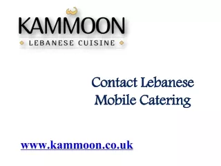 Contact Lebanese Mobile Catering