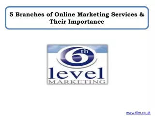 5 Branches of Online Marketing Services & Their Importance