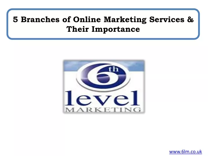 5 branches of online marketing services their