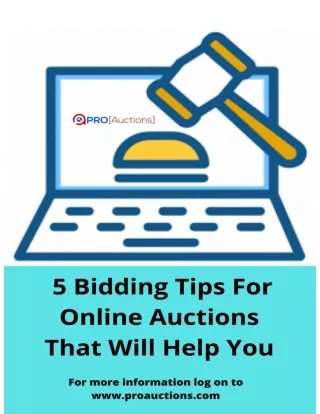 Important Tips For Online Auction That Can Help You!