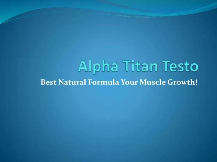 best natural formula your muscle growth