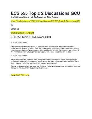 ecs 555 topic 2 discussions gcu just click