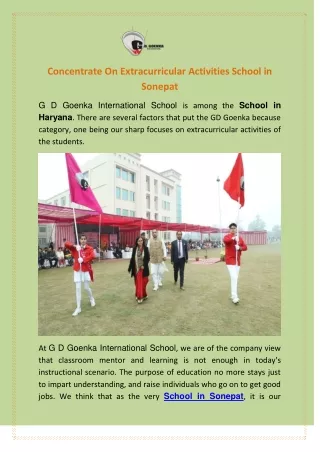 concentrate on extracurricular activities school