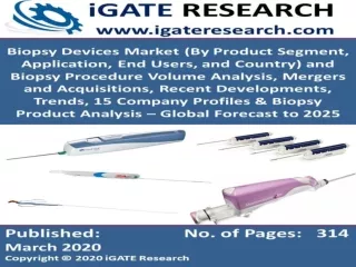 Global Biopsy Devices Market and Forecast to 2025
