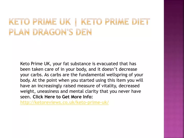 keto prime uk your fat substance is evacuated