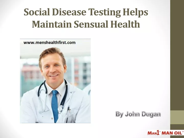 social disease testing helps maintain sensual health