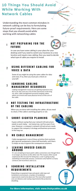 10 things you should avoid while working with