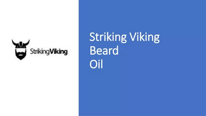 striking viking beard oil