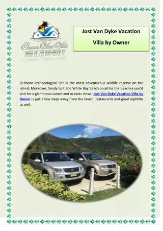 Jost Van Dyke Vacation Villa by Owner