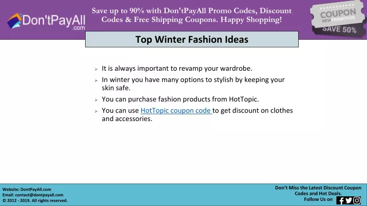 save up to 90 with don tpayall promo codes discount codes free shipping coupons happy shopping
