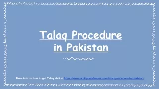 Get Know Short Way For Talaq Procedure in Lahore Pakistan