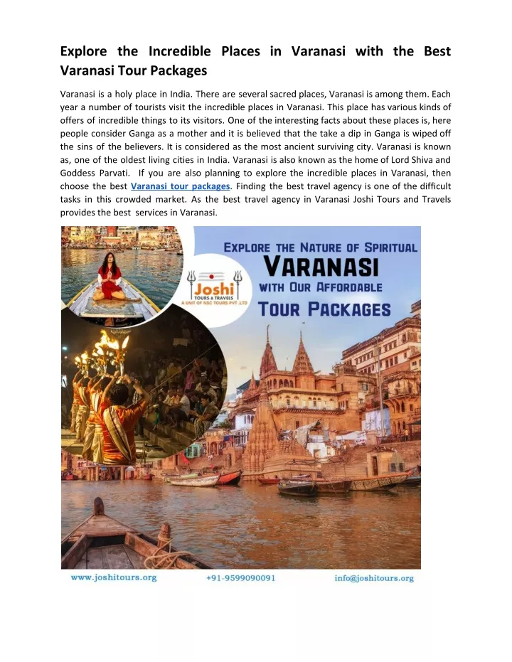explore the incredible places in varanasi with